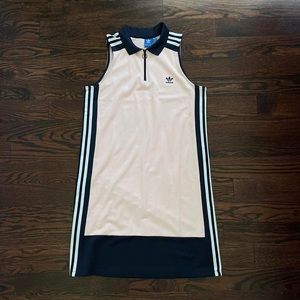 Adidas Originals Baby Pink and Navy Tennis dress from Urban Outfitters